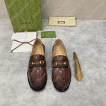 GUCCI LOAFER WITH HORSEBIT BROWN 655579
