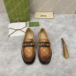 GUCCI LOAFER WITH HORSEBIT BROWN 655579