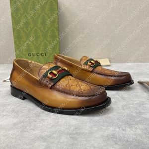 GUCCI LOAFER WITH HORSEBIT BROWN 655579 - Image 4