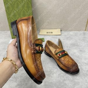 GUCCI LOAFER WITH HORSEBIT BROWN 655579 - Image 5