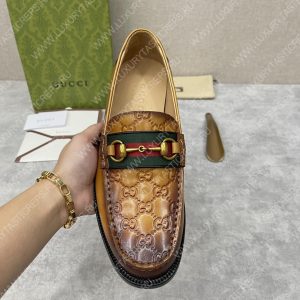 GUCCI LOAFER WITH HORSEBIT BROWN 655579 - Image 6