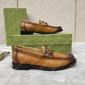 GUCCI LOAFER WITH HORSEBIT BROWN 655579 - Image 8