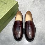 GUCCI MEN'S LOAFERS BURGUNDY 712351