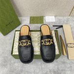 GUCCI NADELINE INTERLOCKING-G MULE BLACK 723668