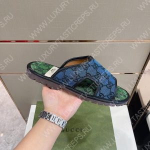 GUCCI SANDALS BLUE 748954 - Image 5