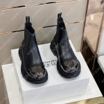 ALEXANDER MCQUEEN TREAD CHELSEA BOOTS METALLIC BLACK 666368WHZ