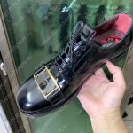 DOLCE & GABBANA LACE-UP OXFORDS BLACK A17159