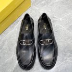 FENDI O'LOCK DRIVING LOAFERS BLACK 7D1561A