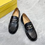 FENDI O'LOCK DRIVING LOAFERS BLACK 7D1561A