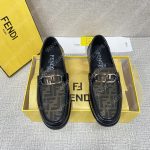 FENDI O'LOCK DRIVING LOAFERS BLACK 7D1561AJZ