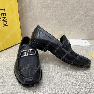 FENDI O'LOCK DRIVING LOAFERS BLACK 7D1561AJZ - Image 4