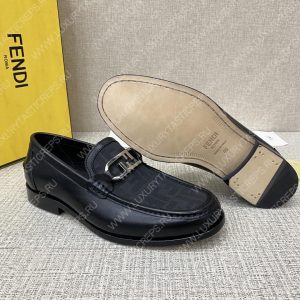 FENDI O'LOCK DRIVING LOAFERS BLACK 7D1561AJZ - Image 5