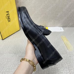 FENDI O'LOCK DRIVING LOAFERS BLACK 7D1561AJZ - Image 8