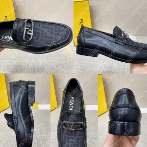 FENDI O'LOCK DRIVING LOAFERS BLACK 7D1561AJZ - Image 9
