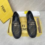 FENDI O'LOCK DRIVING LOAFERS BLACK 7D1561AJZ