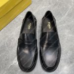 FENDI O'LOCK DRIVING LOAFERS BLACK 7D1561A