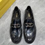FENDI O'LOCK DRIVING LOAFERS BLACK 7D1561A