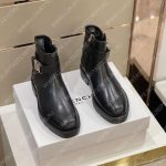 GIVENCHY SQUARED BOOTS WITH 4G BUCKLE BLACK BH603BH135-001