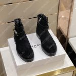 GIVENCHY SQUARED BOOTS WITH 4G BUCKLE BLACK BH603BH135-001
