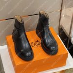 HERMES VEO ANKLE BOOT WITH H LOGO BLACK BH603BH135-001