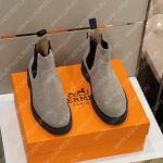 HERMES VEO ANKLE BOOT WITH H LOGO BEIGE BH603BH135-001