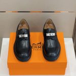 HERMES GUIDE DERBY SHOE BLACK H231952ZH02395