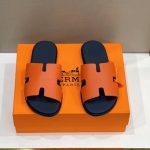 HERMES IZMIR SANDAL BLUE AND ORANGE H221824