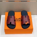 HERMES IZMIR SANDAL BURGUNDY H211860