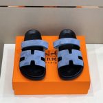 HERMES CHYPRE SANDALS BLUE H211907ZH44400