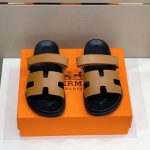 HERMES CHYPRE SANDALS BROWN H211907ZH44400