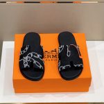 HERMES IZMIR SANDAL BLACK H220456