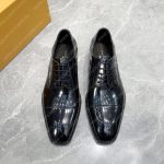 LOUIS VUITTON MINISTER DERBY SHOES BLACK 1A5V0V