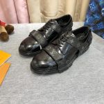 LOUIS VUITTON DERBY HARNESS SHOES BLACK 674591B