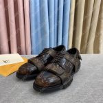 LOUIS VUITTON DERBY HARNESS SHOES BROWN 674591B