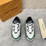 LOUIS VUITTON TRAINER SNEAKER GREEN/WHITE 454536