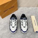 LOUIS VUITTON TRAINER SNEAKER BLUE/WHITE 4523457