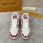 LOUIS VUITTON INFINITY DOT SNEAKERS RED AND WHITE 1AB9H7