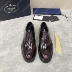 PRADA LACE-UP SHOES BURGUNDY 2EB198