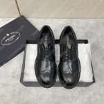 PRADA DERBY BROGUE SHOES BLACK 2EE307
