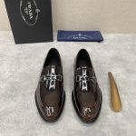PRADA LOAFERS BLACK AND BROWN 2DB180