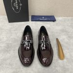 PRADA LOAFERS BURGUNDY 2DB180