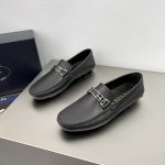 PRADA SAFFIANO LOAFERS BLACK 2DB183