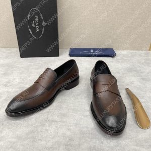 PRADA SAFFIANO LOAFERS BROWN 2DC213 - Image 3