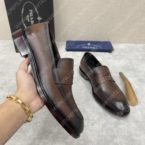 PRADA SAFFIANO LOAFERS BROWN 2DC213 - Image 5