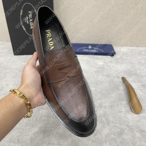 PRADA SAFFIANO LOAFERS BROWN 2DC213 - Image 6