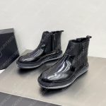 PRADA BROGUE DERBY ANKLE BOOTS BLACK 2TE127