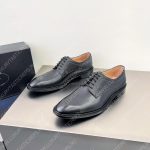 SAFFIANO DERBY SHOES BLACK 2EB174