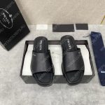 PRADA LEATHER SANDALS BLACK 2Y5018