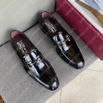 SALVATORE FERRAGAMO MOCCASIN WITH GANCINI ORNAMENT BLACK 021666