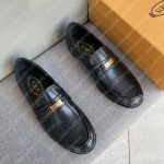 TOD'S CASUAL LEATHER SHOES BLACK 3409TOD